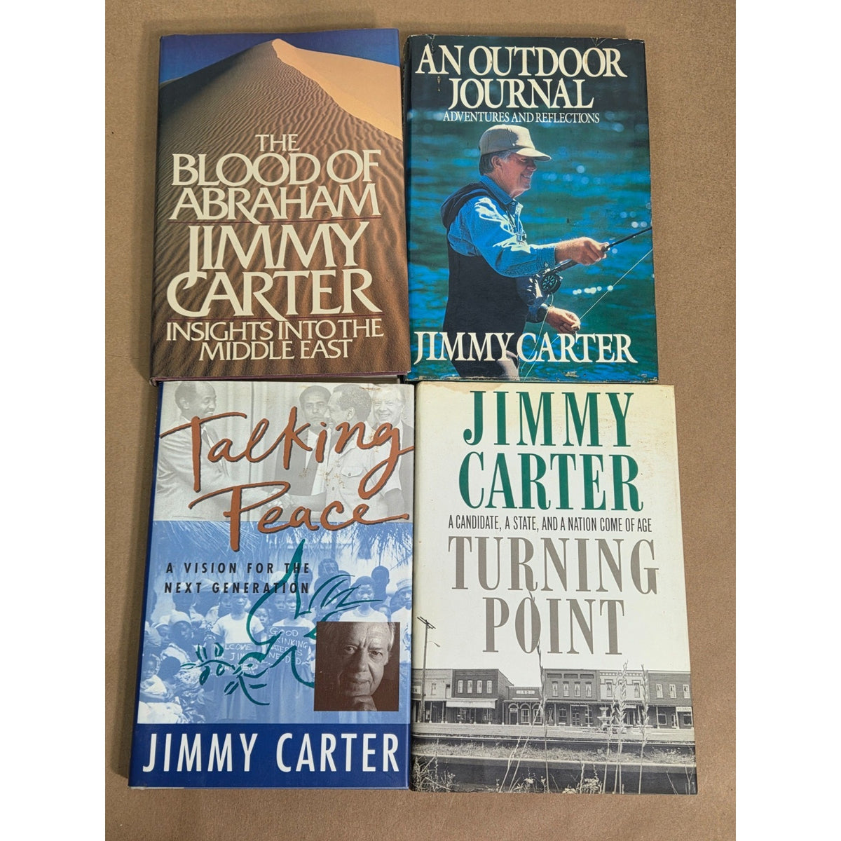 4 Jimmy Carter First Edition Hardcover Book Collection Presidential Set DJ