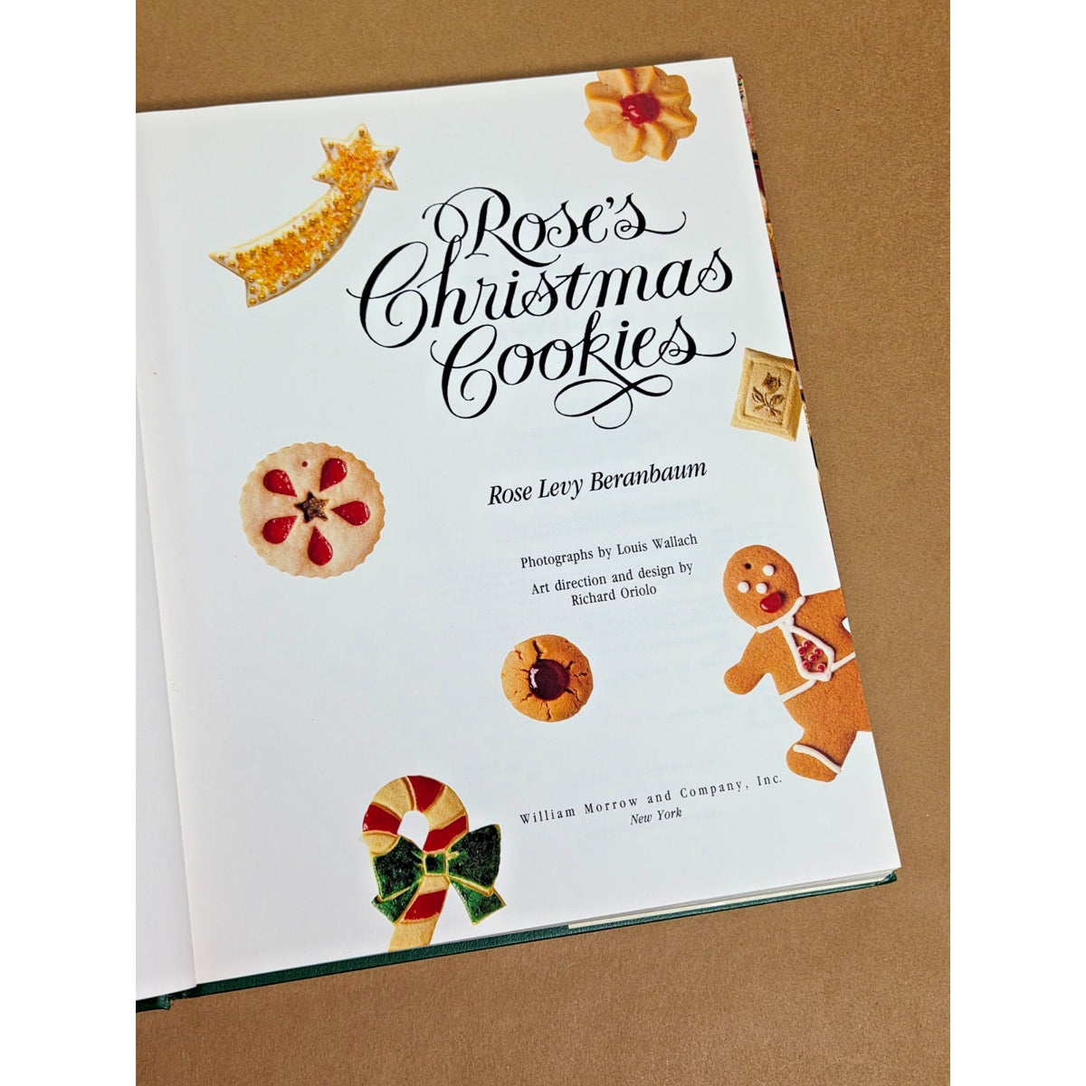 Rose's Christmas Cookies Stated 1st Edition 1990 Hardcover DJ Rose Beranbaum