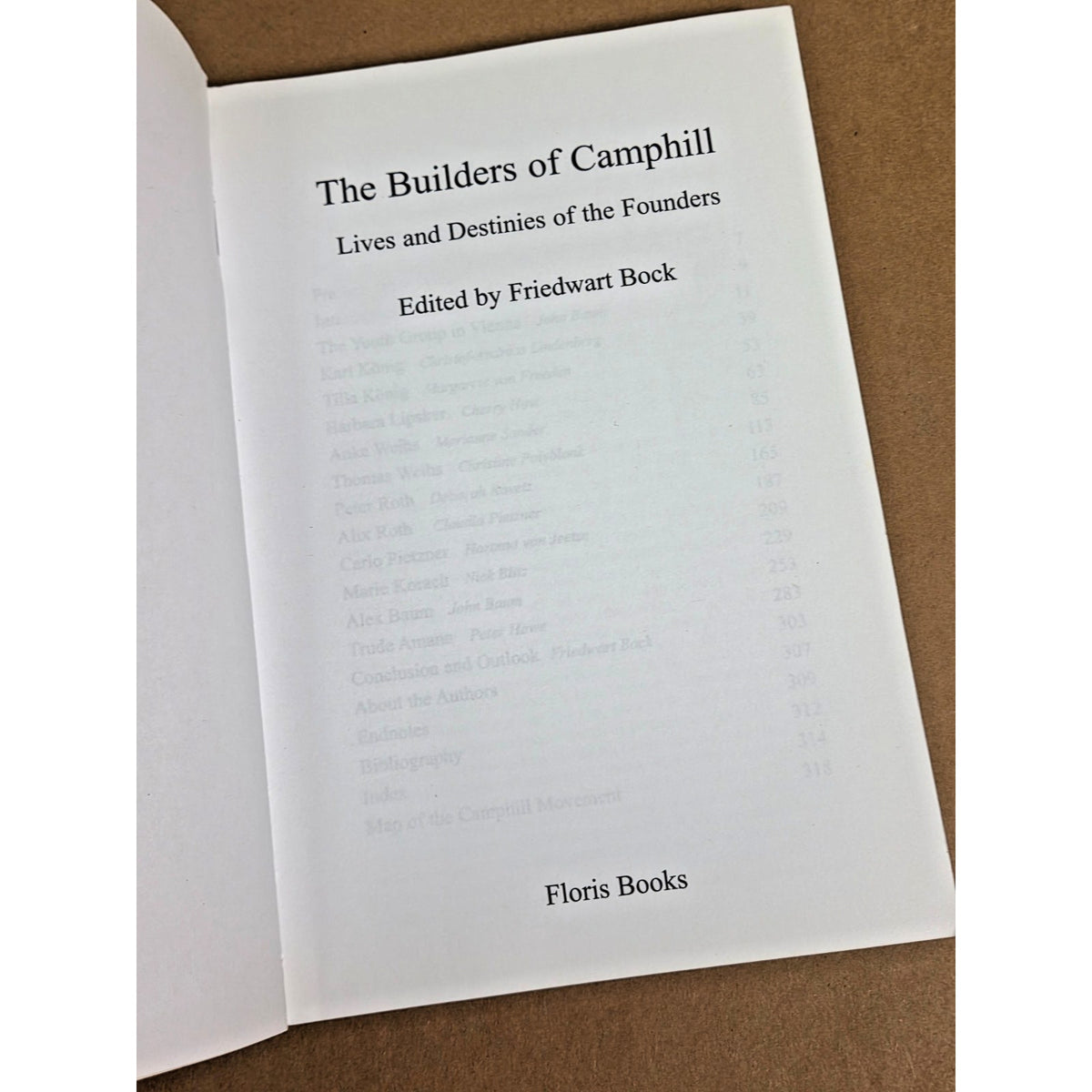 The Builders of Camphill: Lives of the Founders - Out of Print - Floris Books