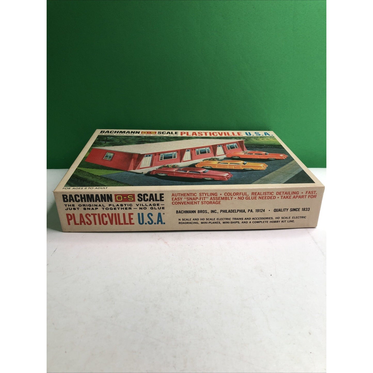 Bachmann Plasticville O/S Scale #1913 Motel Snap Fit Train Scenery Accessory