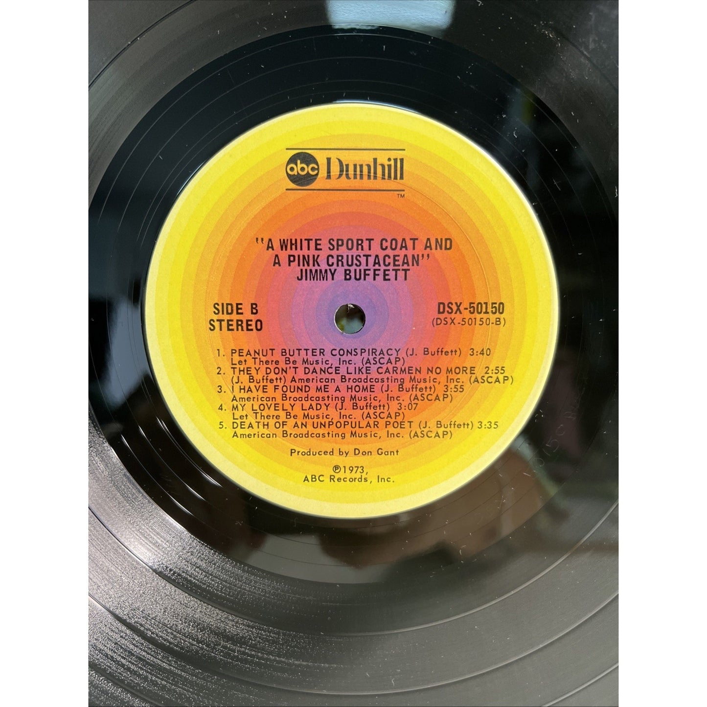 1973 JIMMY BUFFETT A White Sport Coat & A Pink Crustacean LP Record Album