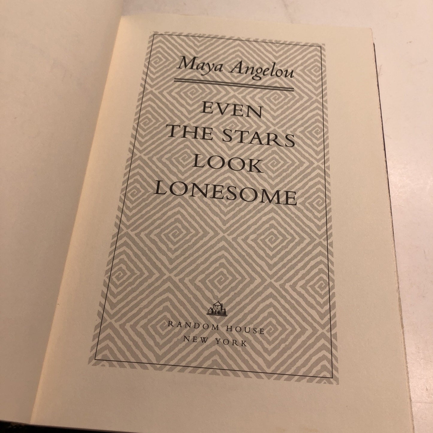 Maya Angelou EVEN THE STARS LOOK LONESOME Stated 1st Edition 1997 HC