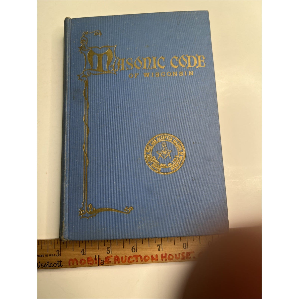 1954 HC Masonic Code of Grand Lodge F&AM of Wisconsin Free & Accepted Masons