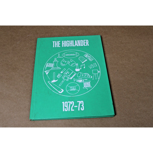 Vintage 1972-73 The Highlander Yearbook, Shelburne Junior High, Staunton, VA