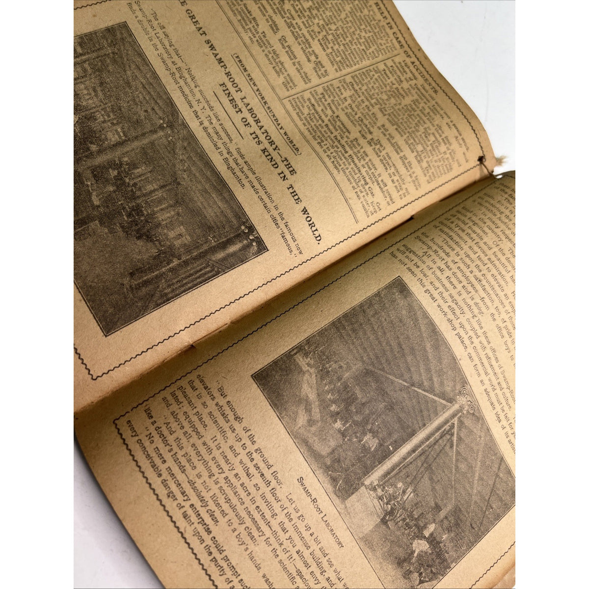 1922 Swamp-Root Almanac Weather Forecasts Dr. Kilmer & Co Advertisement Medicine