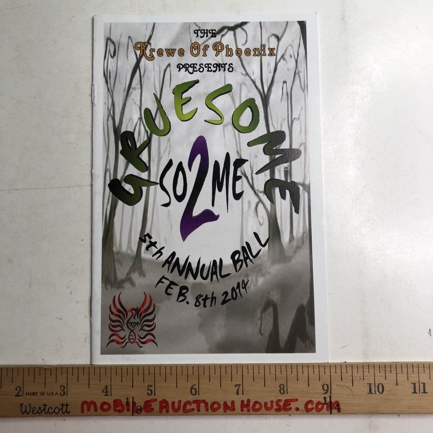 2014 Krewe of Phoenix Annual Mardi Gras Ball Program Mobile AL Alabama