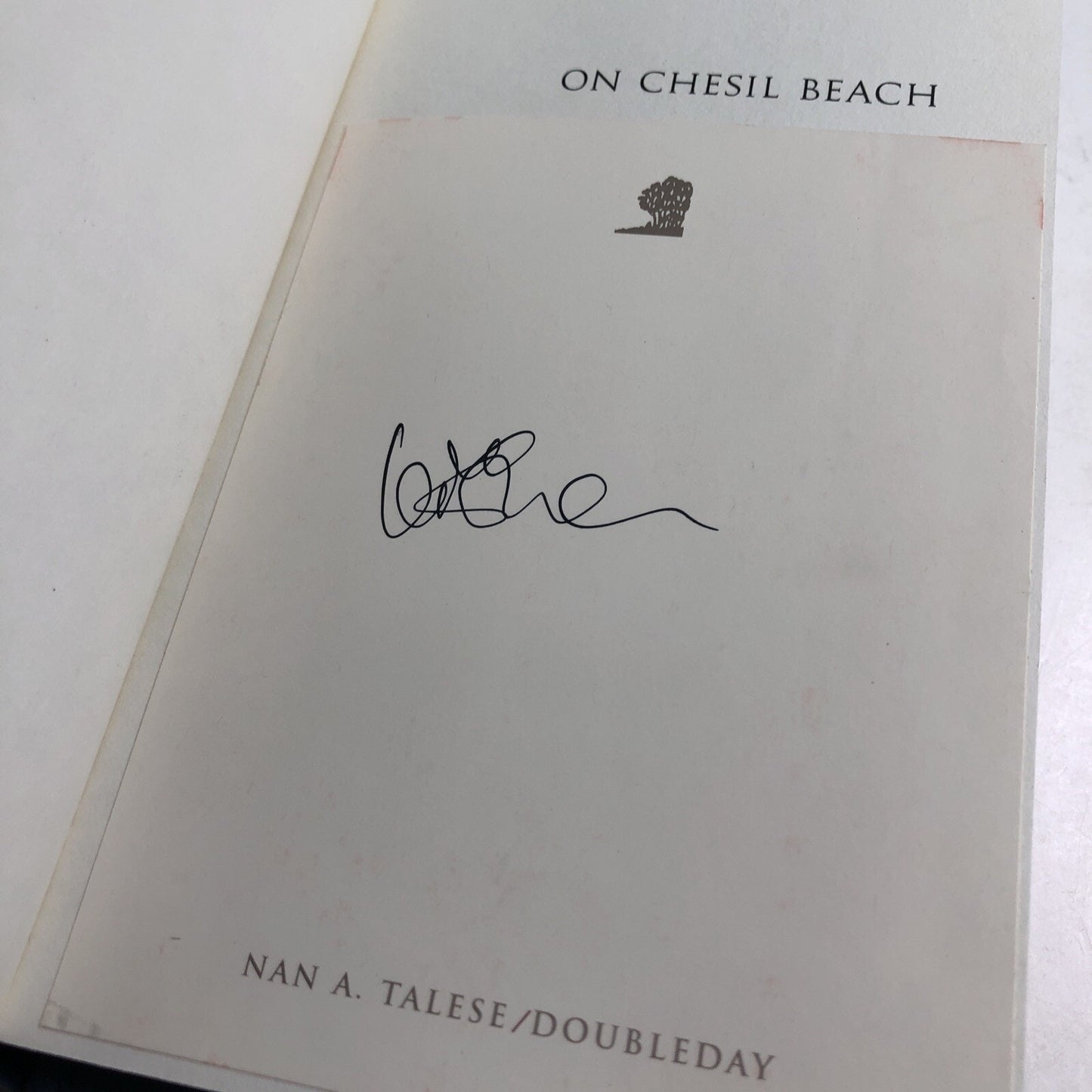 On Chesil Beach: A Novel by Ian McEwan HC DJ 2007 SIGNED BY AUTHOR 1st US Ed.