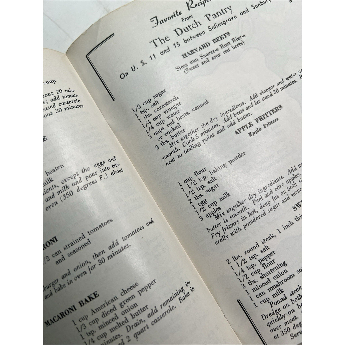 Amish Dutch Cookbook Illustrated Pennsylvania Dutch Recipes Vintage 1963 PB