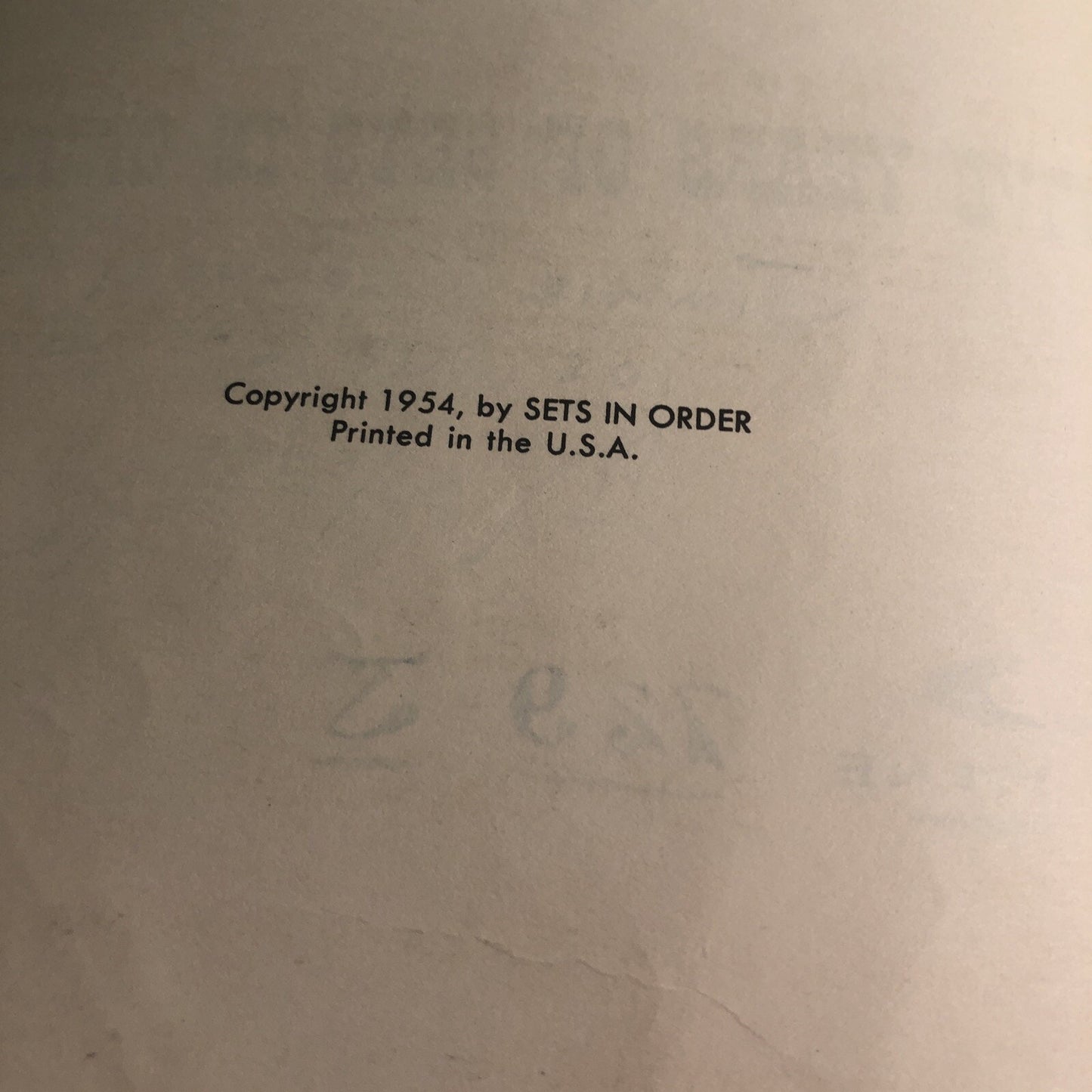 Sets in Order 5 Years Of Square Dancing 1954 PB by Bob Osgood