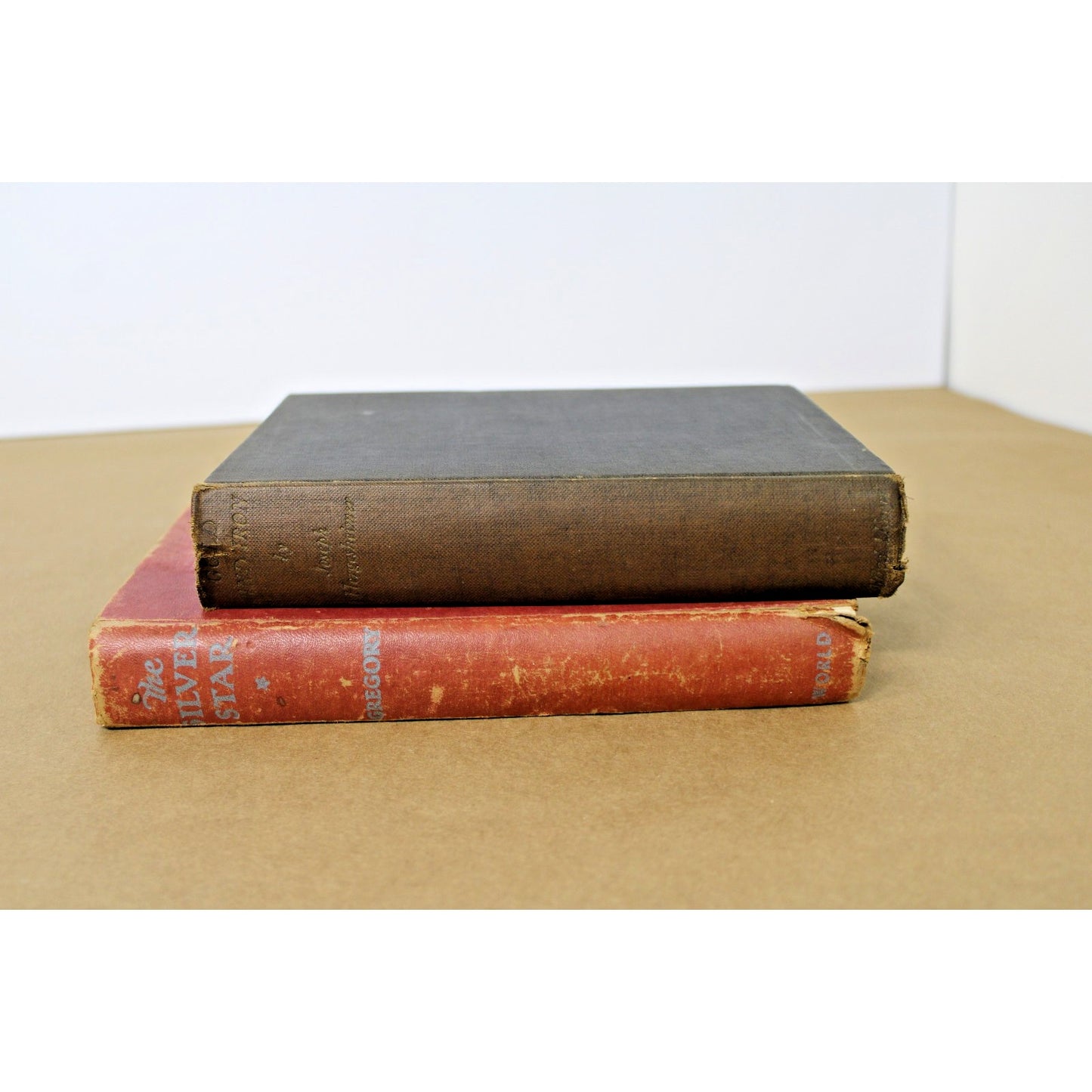 2 VTG Books The Silver Star by Jackson Gregory, Gold And Iron by J. Hergesheimer