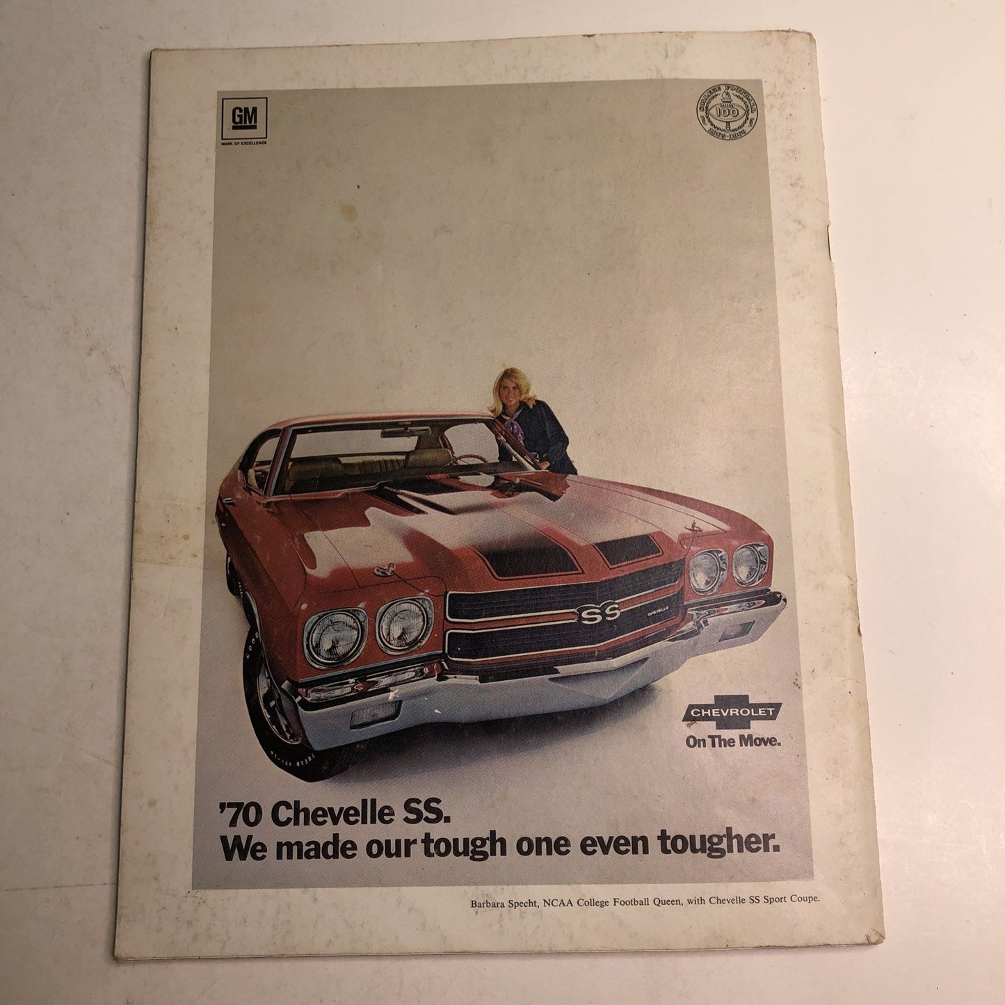 1970 NCAA Football Souvenir Senior Bowl Program w/ Coin Ladd Stadium Mobile AL