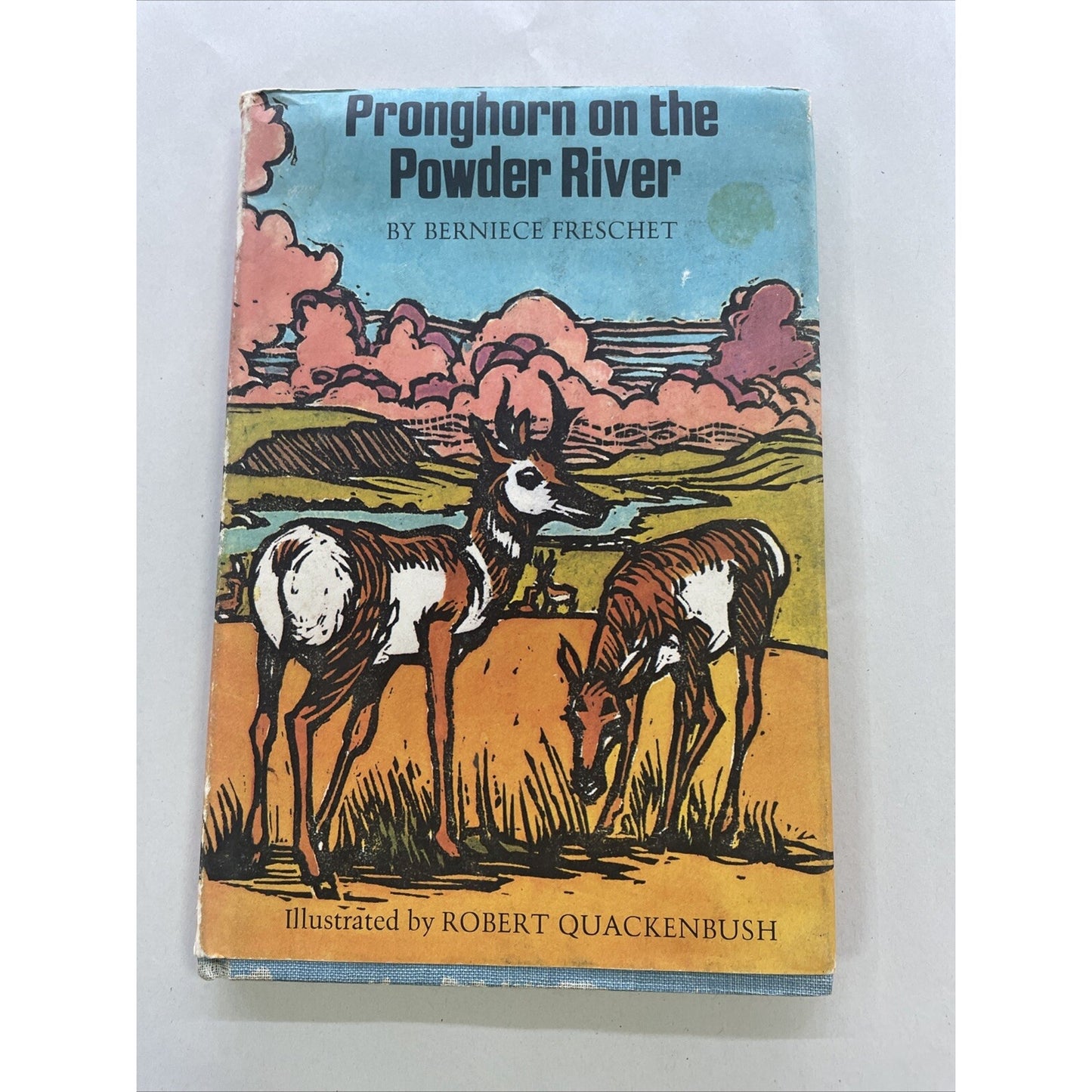 Pronghorn On The Powder River By Bernice Freschet (Hardcover, DJ, 1973) - RARE