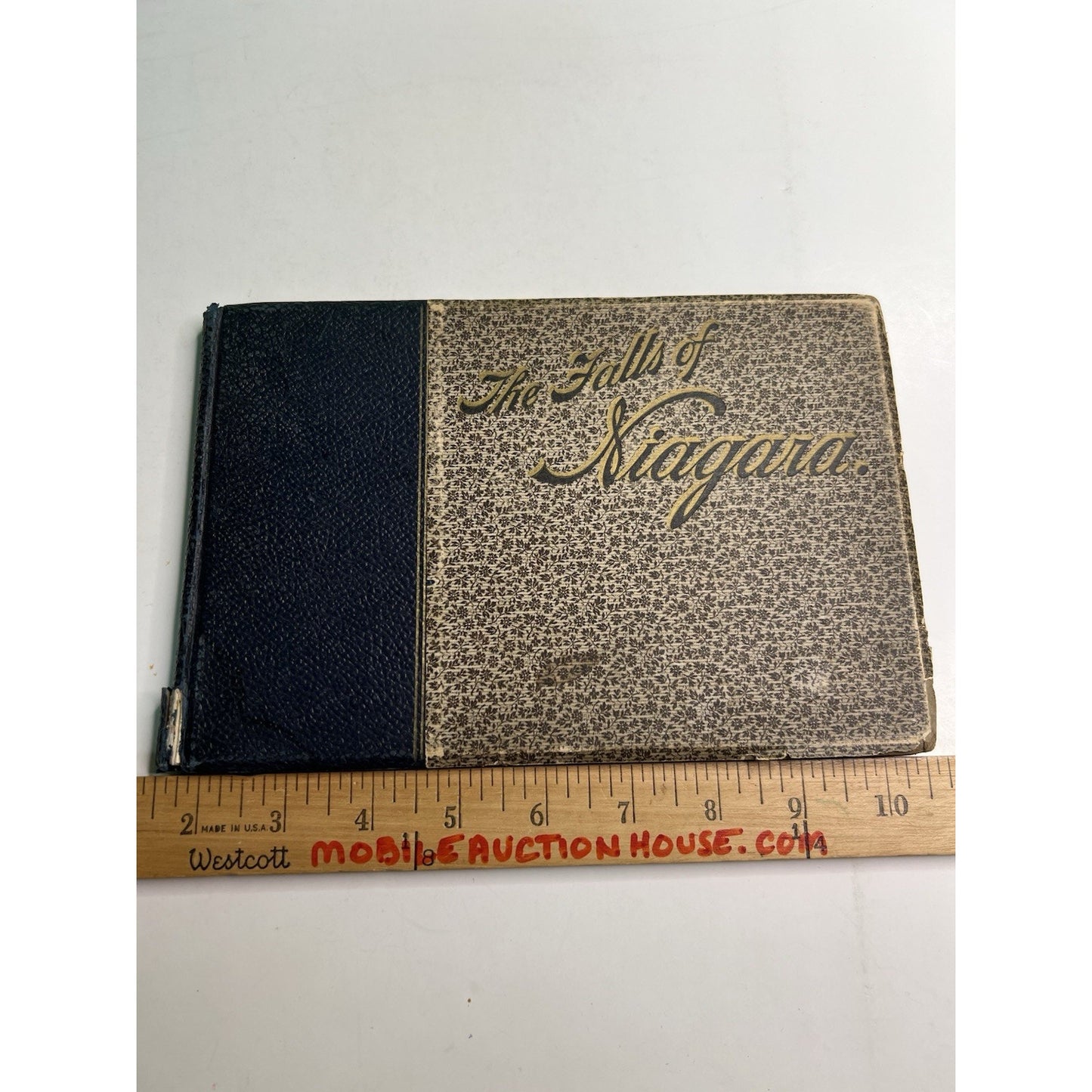 NIAGARA FALLS SOUVENIR BOOK EARLY 1900's Hardcover PICTURE BOOK With Advertising