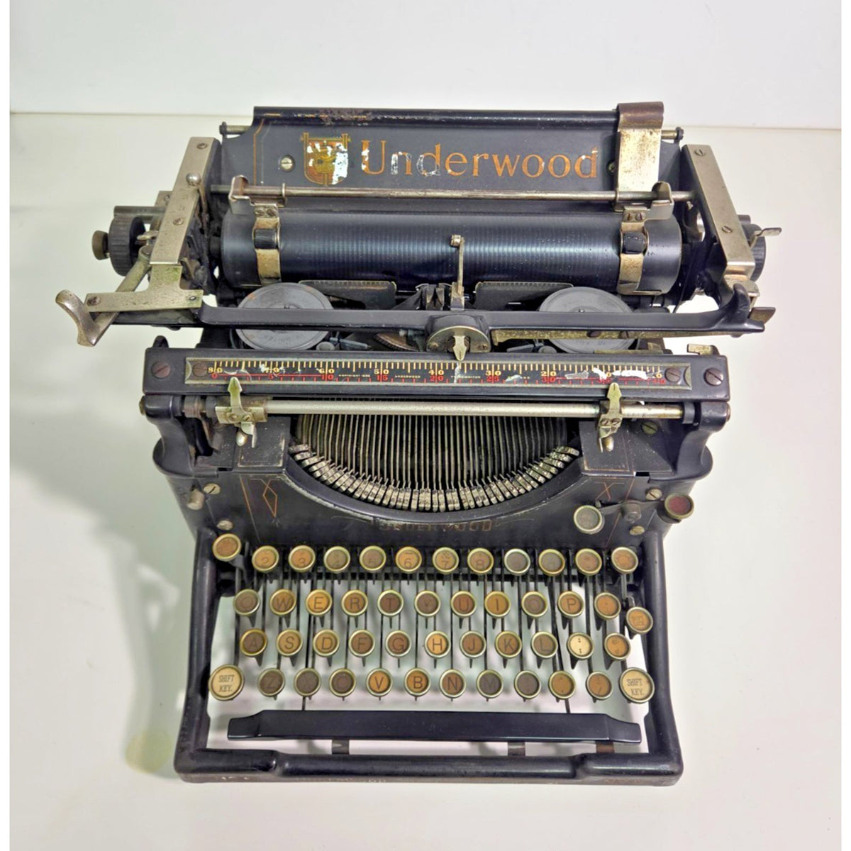 1918 Antique Underwood No. 5 Typewriter - WWI Era - Smooth Action - SN 1102288