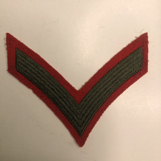 Vintage Marines Embroidered Patch USMC PRIVATE FIRST CLASS RANK STRIPE