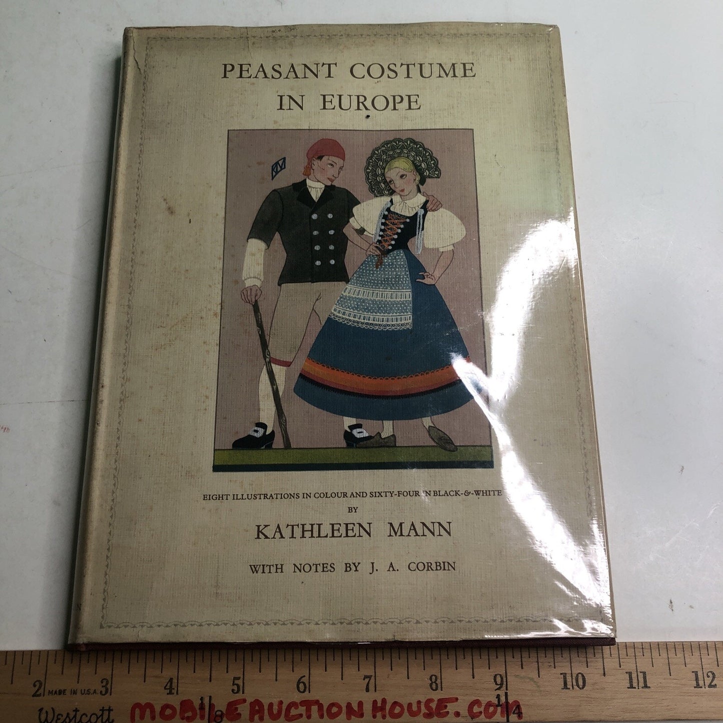 Peasant Costume in Europe By Kathleen Mann 1935 HC DJ ILLUSTRATED