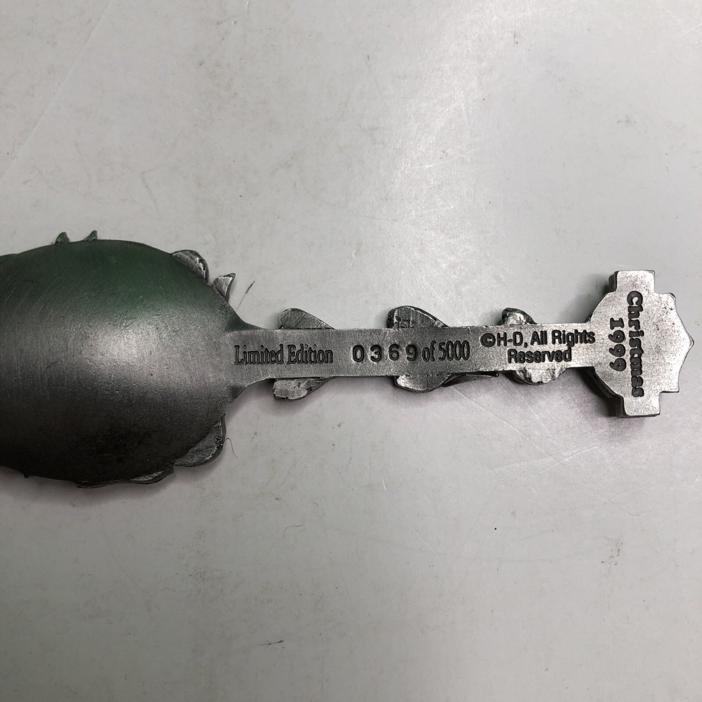 1999 HARLEY DAVIDSON Limited Edition PEWTER SPOON #0369 of 5000 MISMATCHED LID