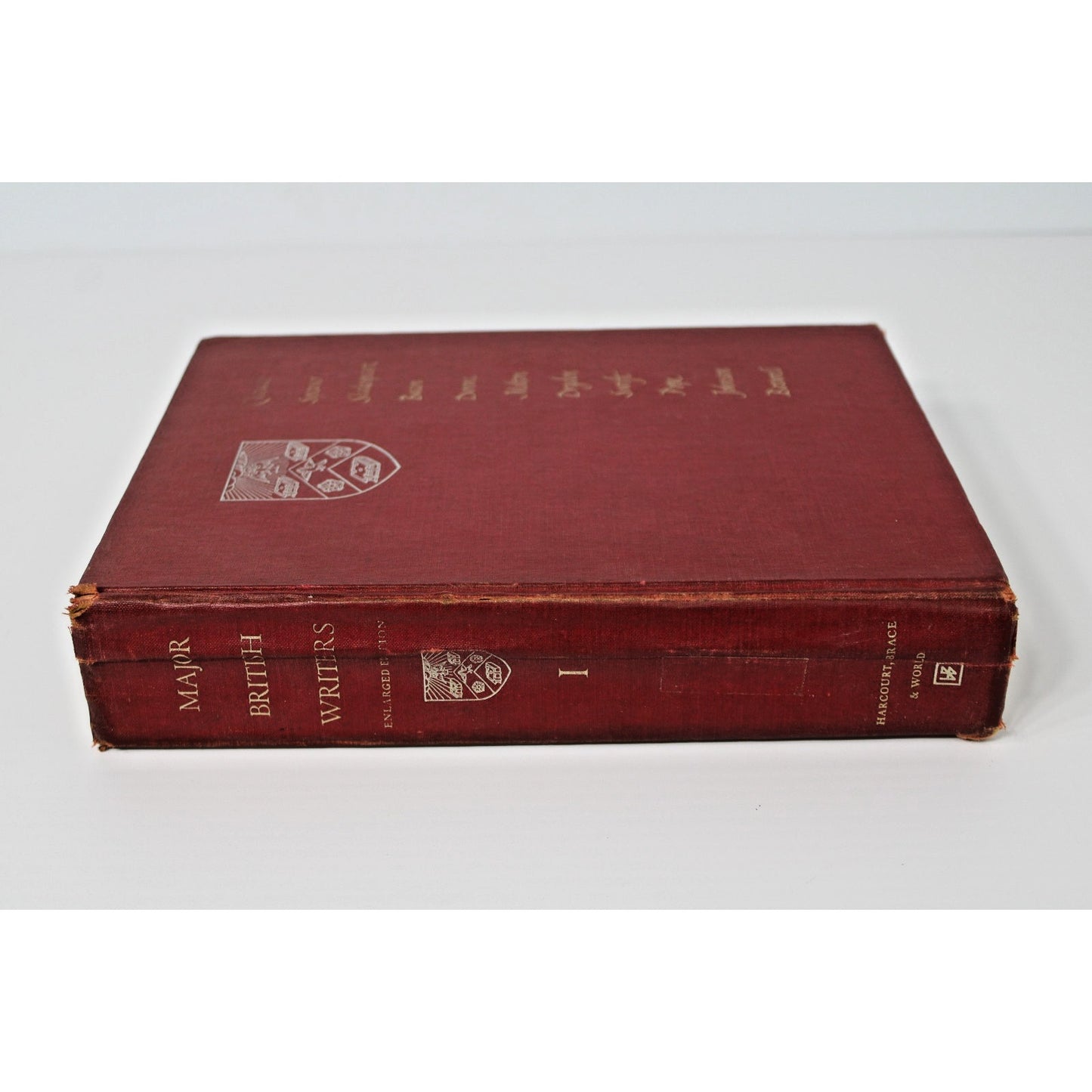 Major British Writers Enlarged Edition Vol. 1 Chaucer Shakespeare 1959 Hardcover