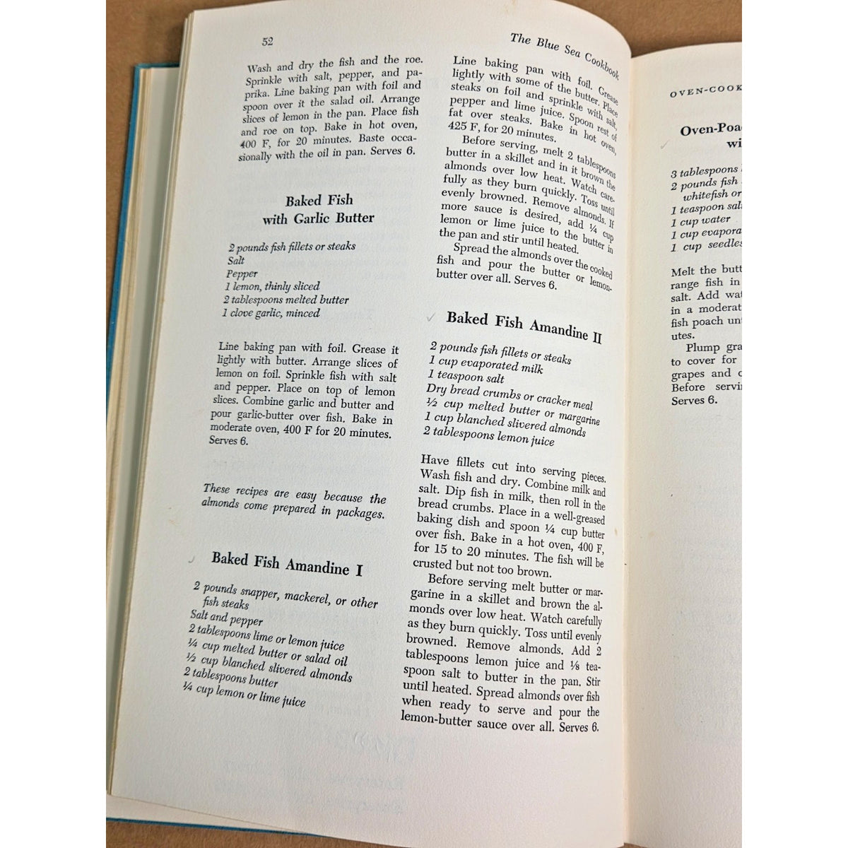 Rare Signed 1968 The Blue Sea Cookbook- Sarah D. Alberson 1st Ed. Enterprise AL