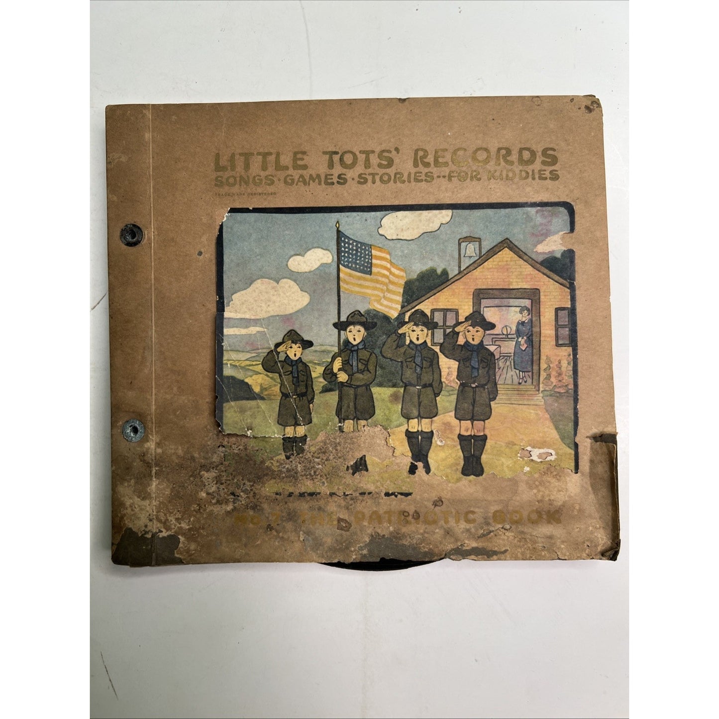 No. 7 Patriotic Book LITTLE TOTS RECORDS SONGS GAMES STORIES REGAL RECORDS NY