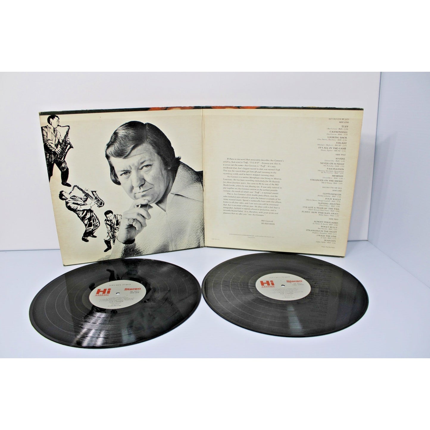 Ace Cannon- Ace's Back to Back, 1972 Double LP Gatefold Memphis Sound Rockabilly