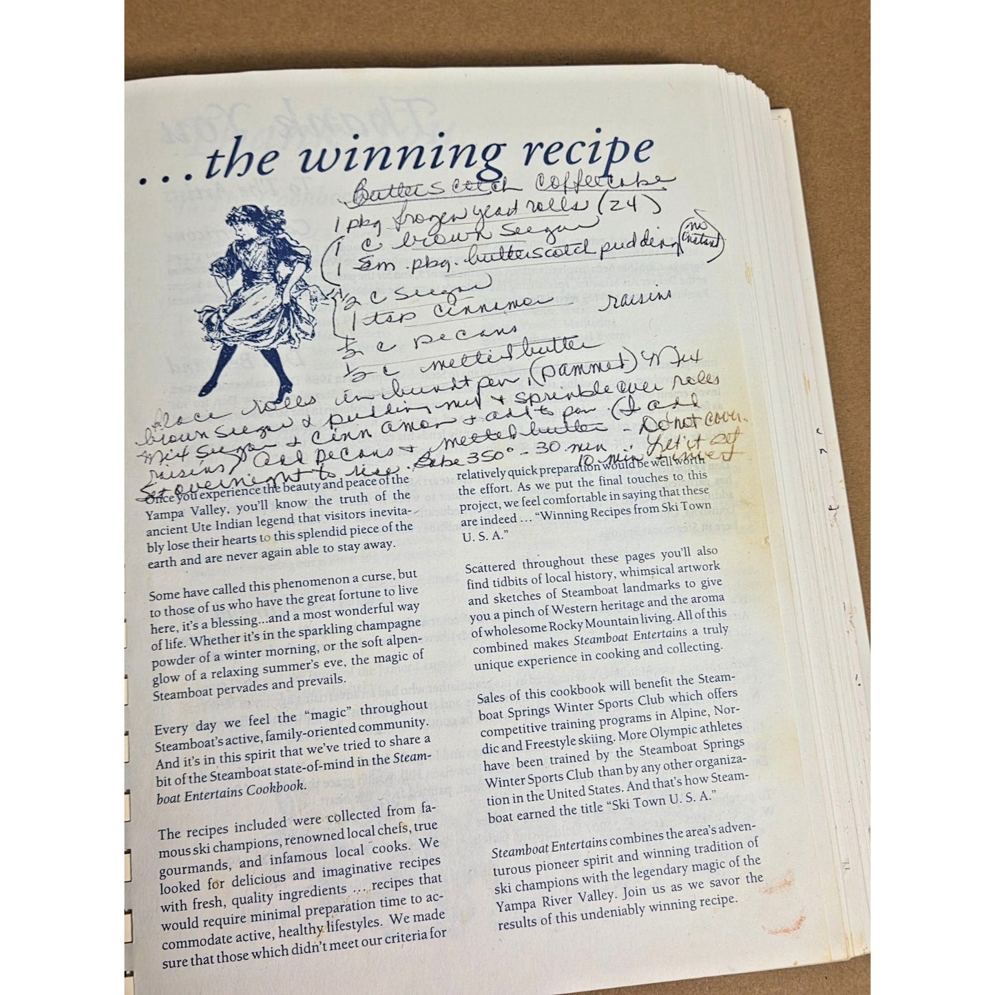 Vintage 1991 Steamboat Entertains Cookbook Rocky Mountains CO Winning Recipes