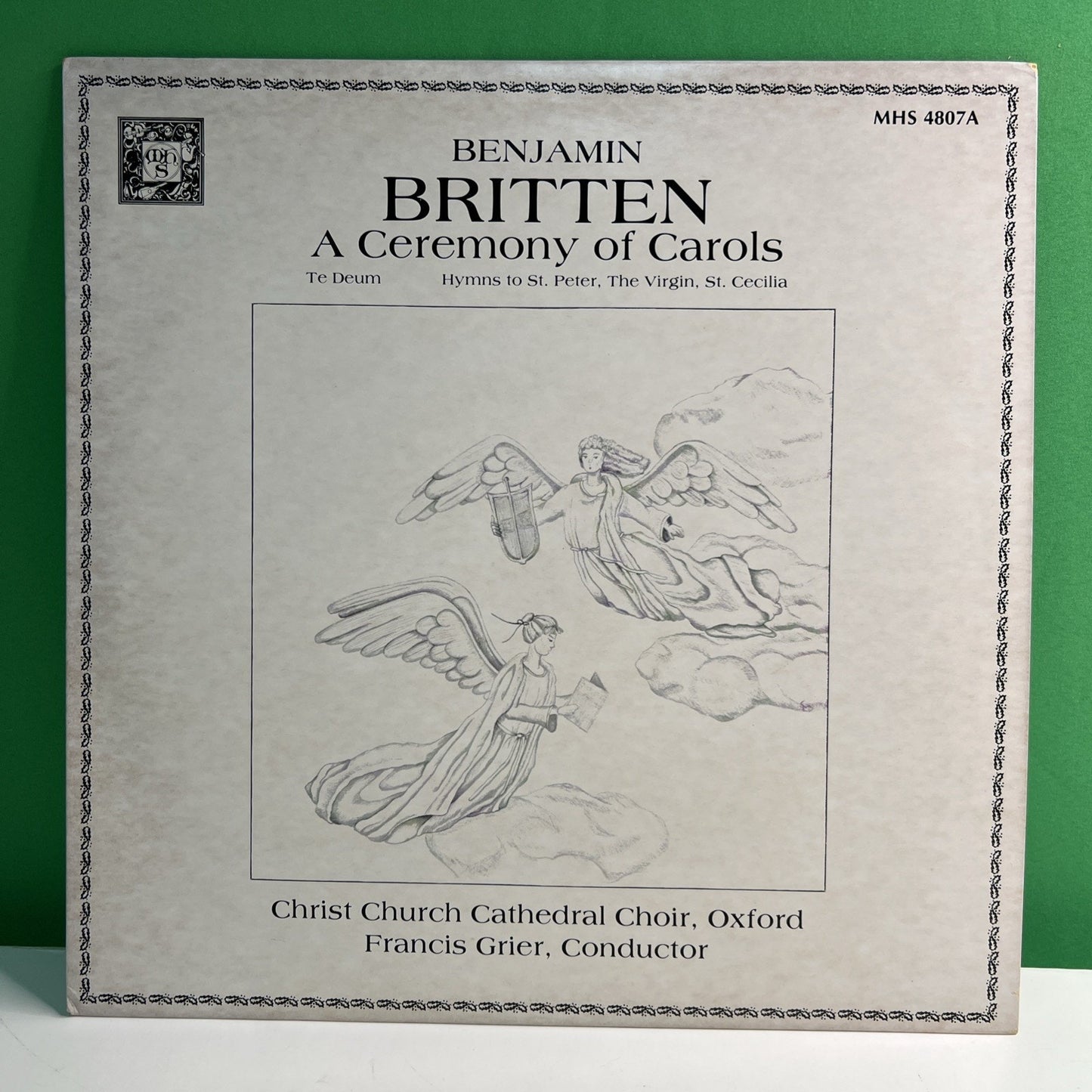 MHS 4807A Benjamin Britten Ceremony Of Carols Christ Church 1982 LP Vinyl Record