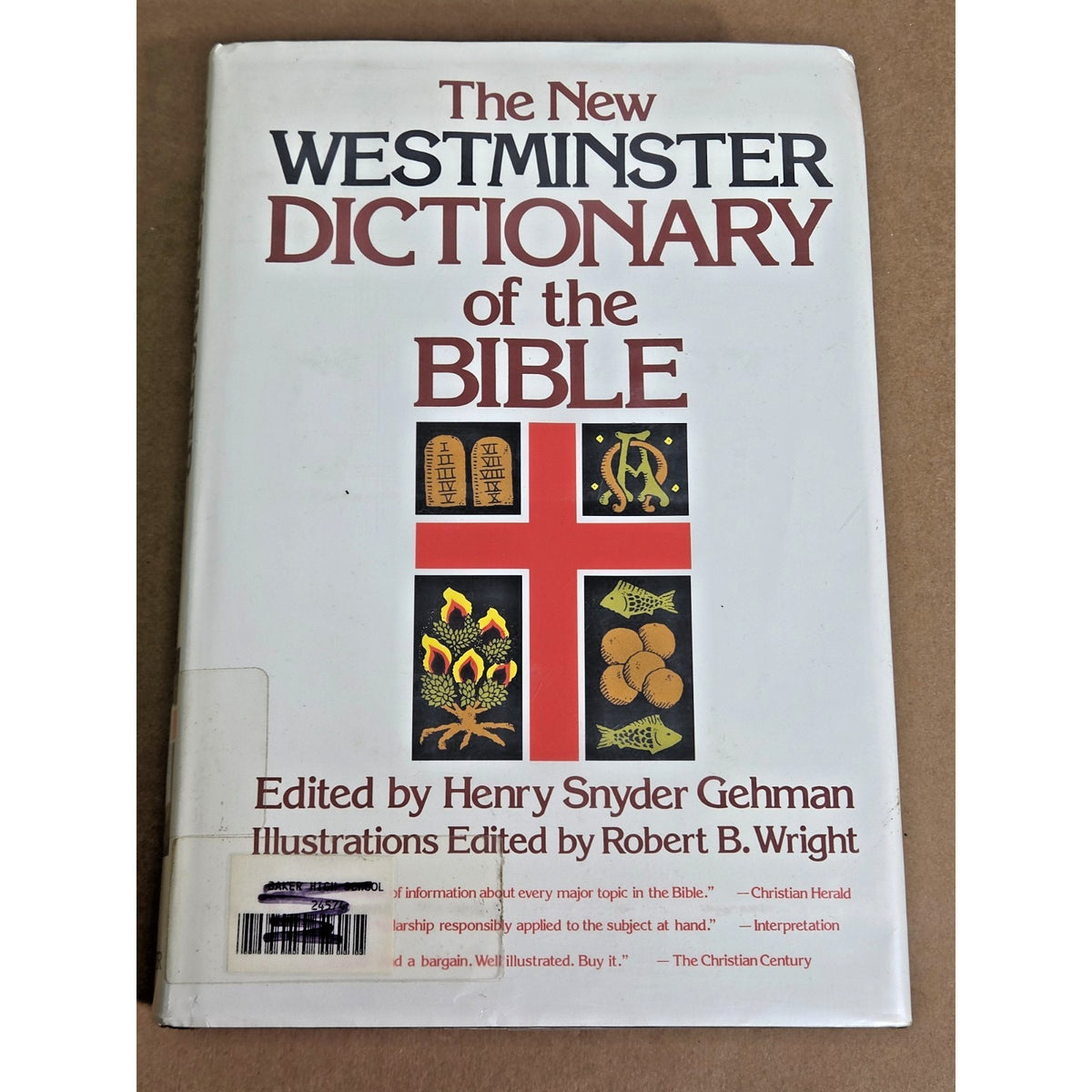 1970 New Westminster Dictionary of the Bible - Thumb-Indexed Illustrated