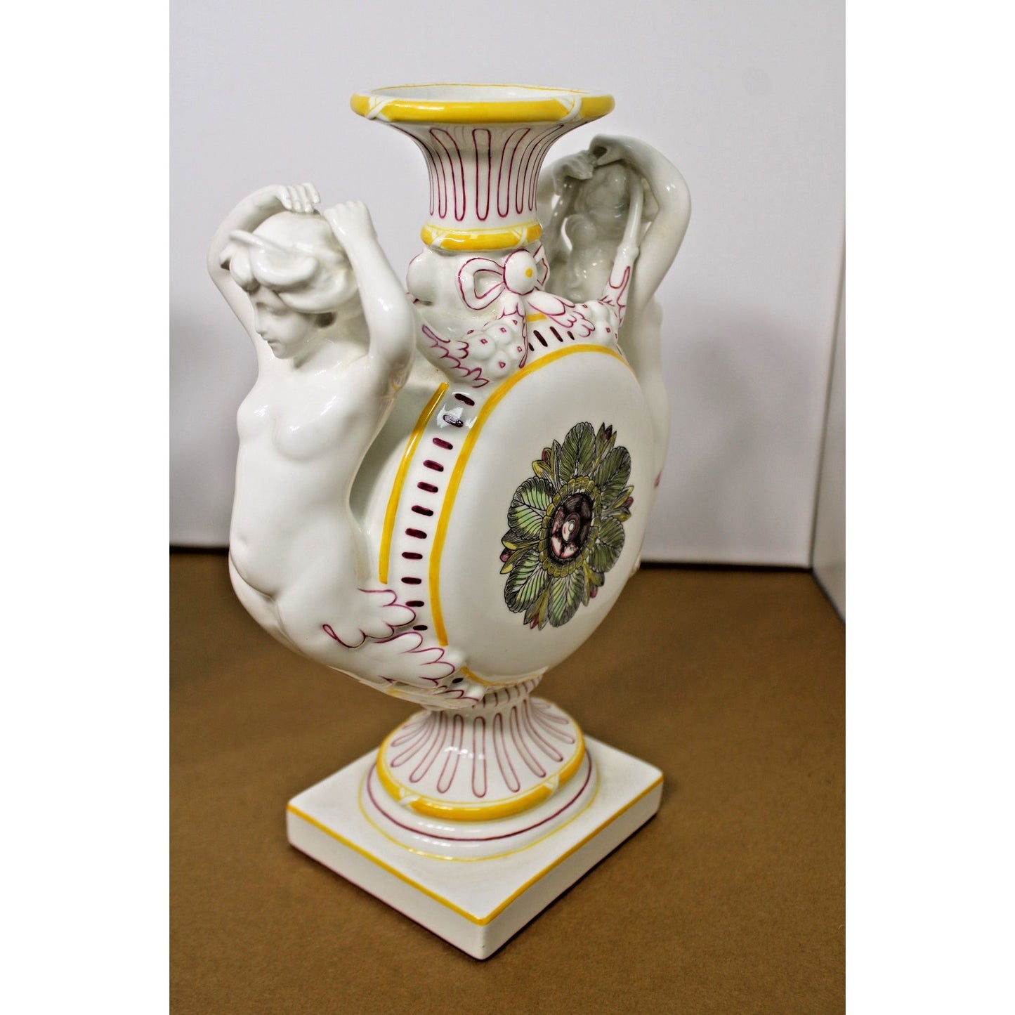 Pair of Porcelain Mermaid Vases by Jeanne Reed's Historic Charleston Foundation