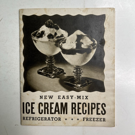 Early Borden’s Eagle Brand Sweetened Condensed Milk Ice Cream Recipes Booklet