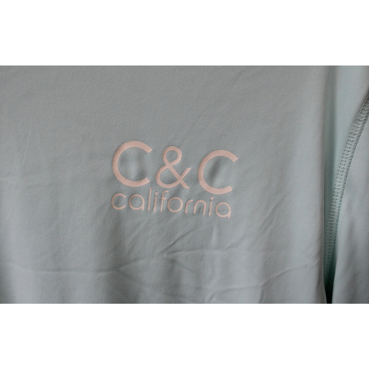 C&C California Men's XL Mint Green Sailboat Graphic LS Sun Shirt Swim SPF Top