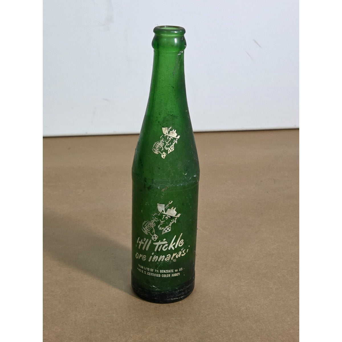 Vintage Mountain Dew 10oz Bottle - Willy the Hillbilly "Tickle Yore Innards"