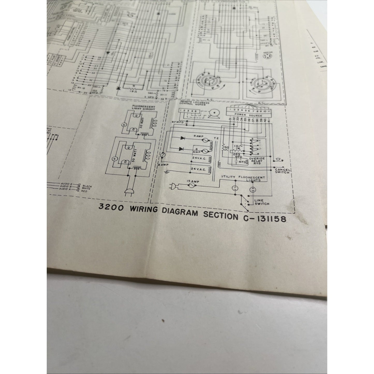 Wurlitzer Model #3200 Wiring Diagram, Schematic + 548 Amplifier: 5 originals
