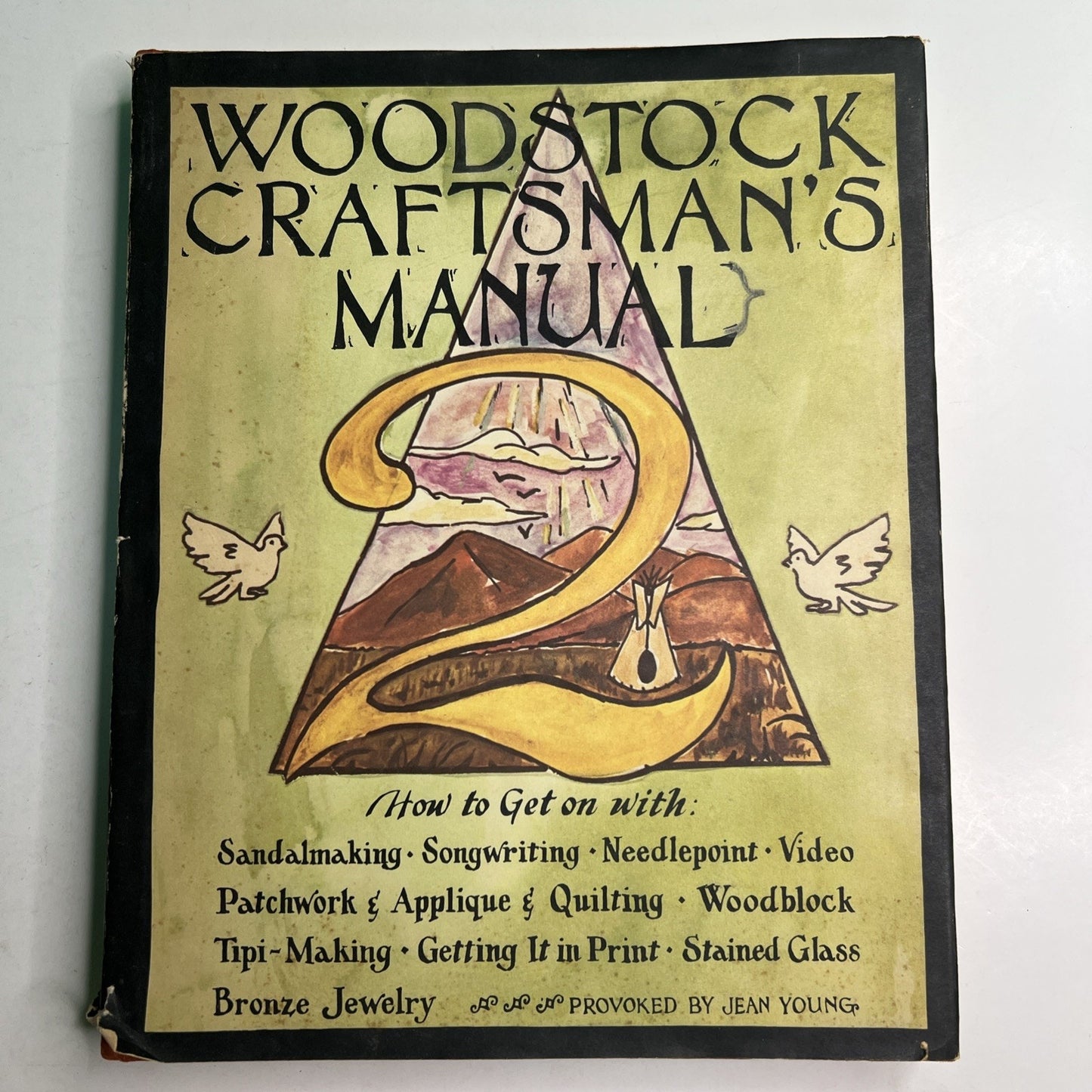 Woodstock Craftsman's Manual 2 by Jean Young 1973 HC DJ Illustrated Crafts