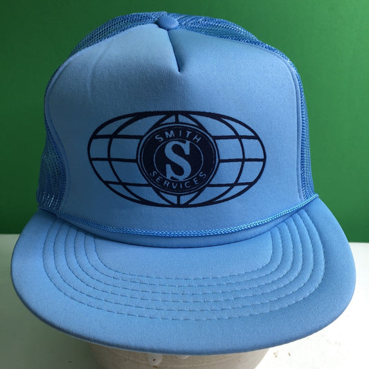 Vintage SMITH SERVICES Logo Snap Back Polyester Nylon Ball Cap Hat
