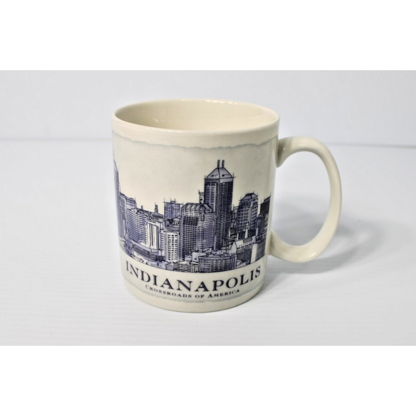 Starbucks Coffee Cup Architecture Series Mug 2006 Indianapolis Crossroads 18 oz