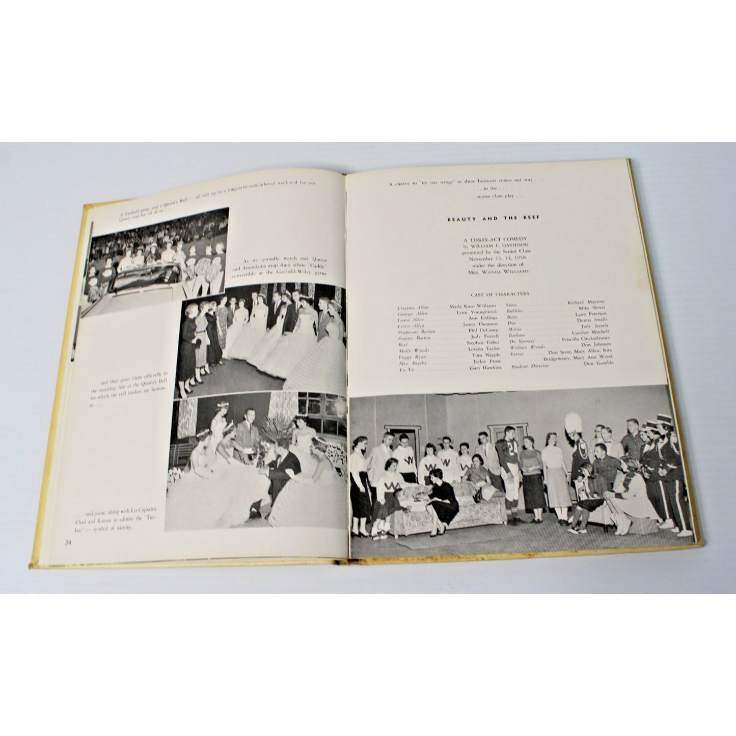 Vintage 1959 Garfield High School Benedictus Yearbook, Terre Haute, Indiana