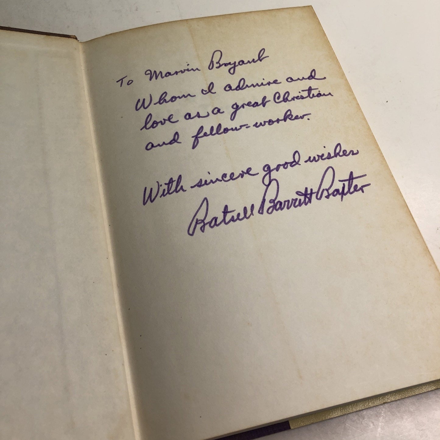 When Life Tumbles In HC DJ Batsell Barrett Baxter Signed By Author