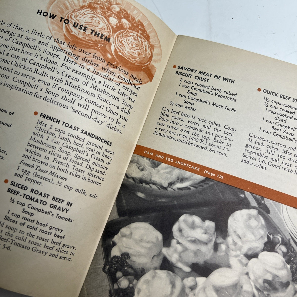 RARE 1941 First Edition Campbell's Soup Recipe Booklet Easy Ways to Good Meals