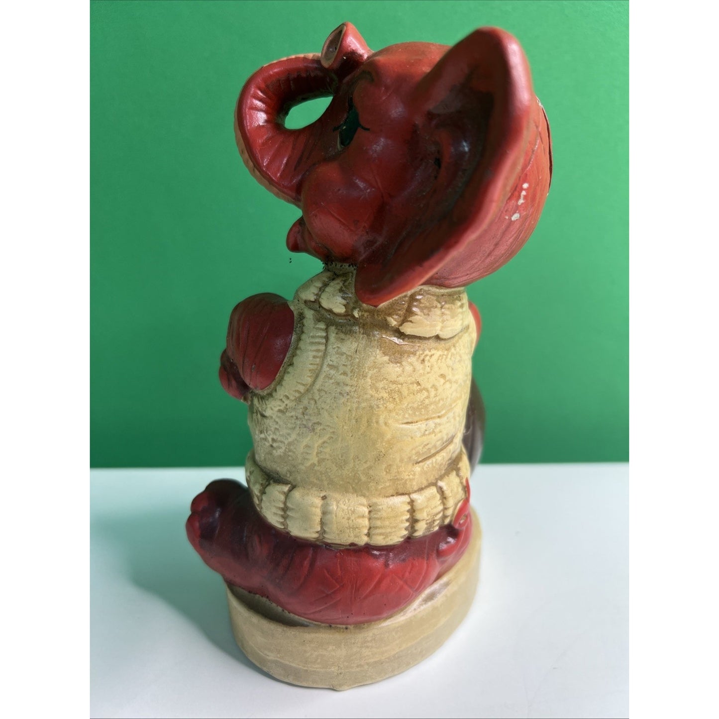 Vintage QUINCO New Orleans Elephant Bank Alabama Crimson Tide Football Ceramic