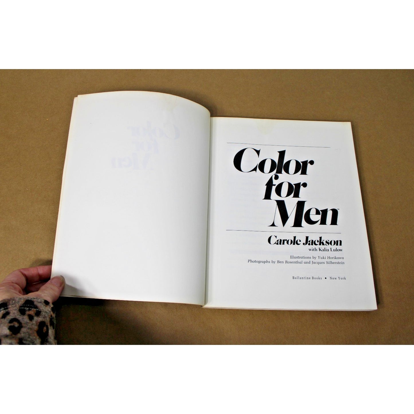 VTG 1984 Color for Men, Carole Jackson, Ballantine, Fashion Guide, Grooming Tips