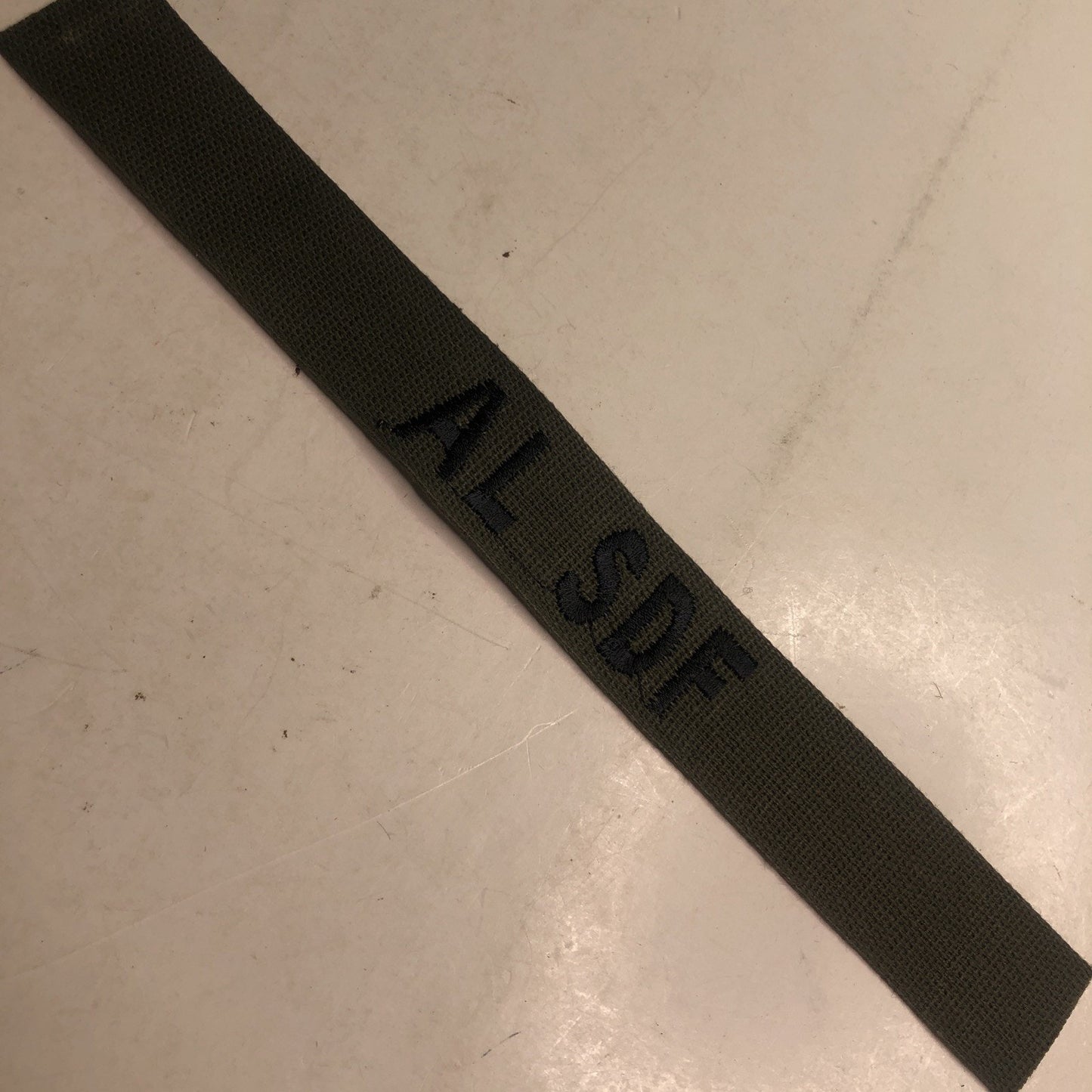 AL SDF MILITARY PATCH SEW ON NAME TAPE TAG US ARMY OLD STOCK