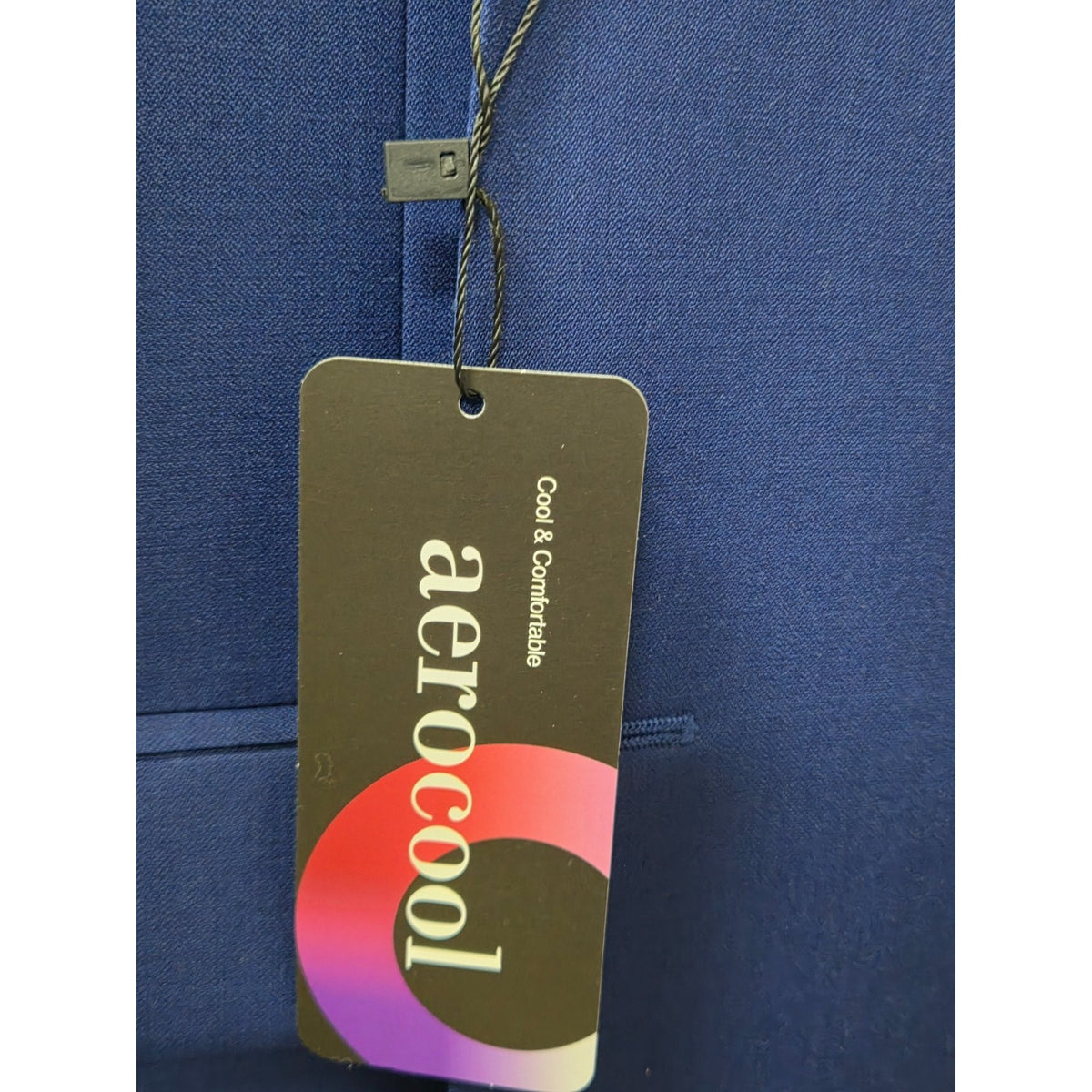 NWT Crown & Ivy Aerocool Blazer 48R Bright Blue Modern Fit Sport Coat Jacket