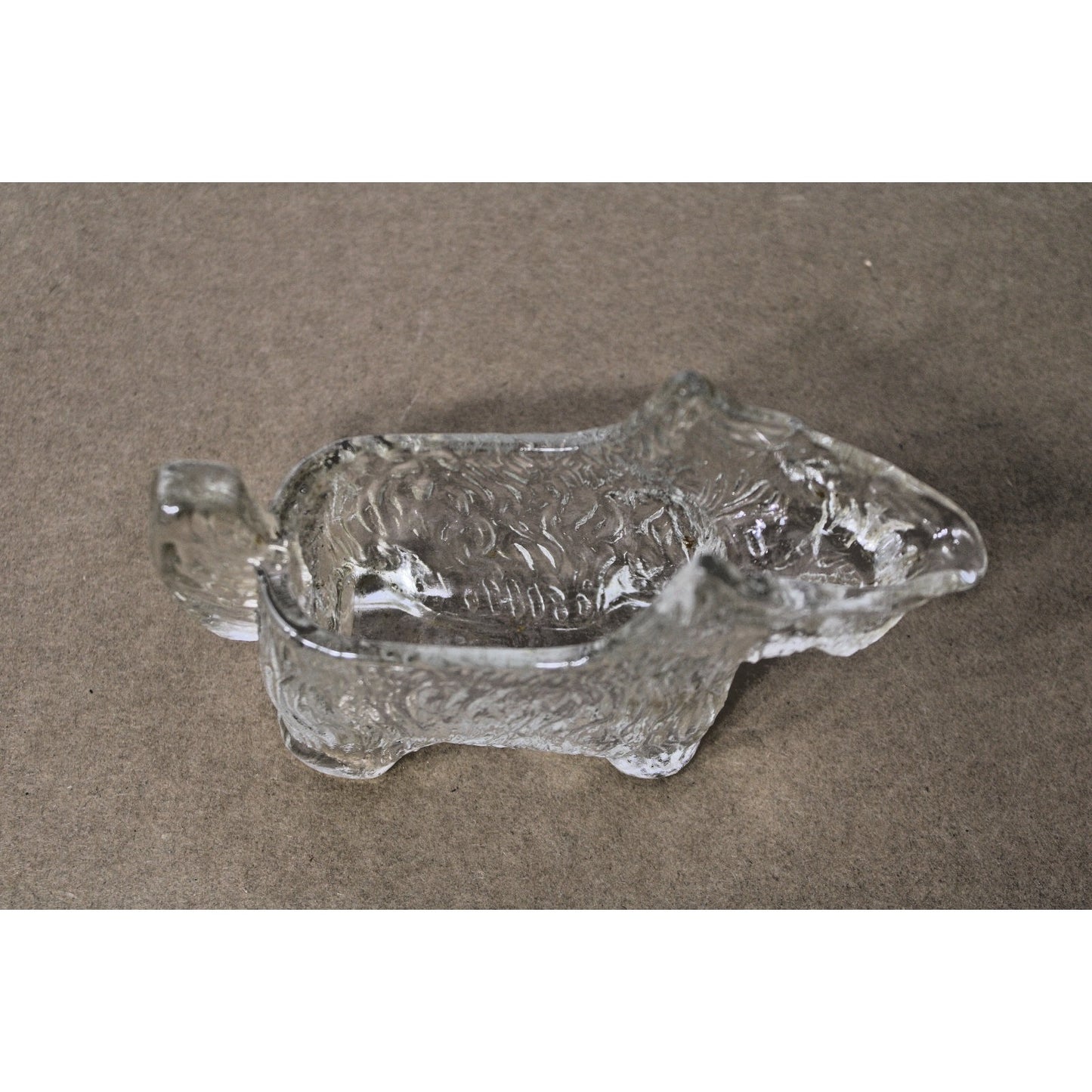 VTG Pressed Glass Scottish Terrier Creamer, 1930s Post Cereal Premium L.E. Smith
