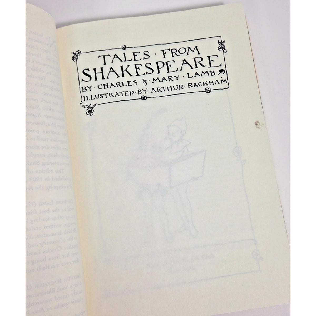 Tales from Shakespeare - Charles Lamb Arthur Rackham Illustrated Ed. 1995 HC/DJ