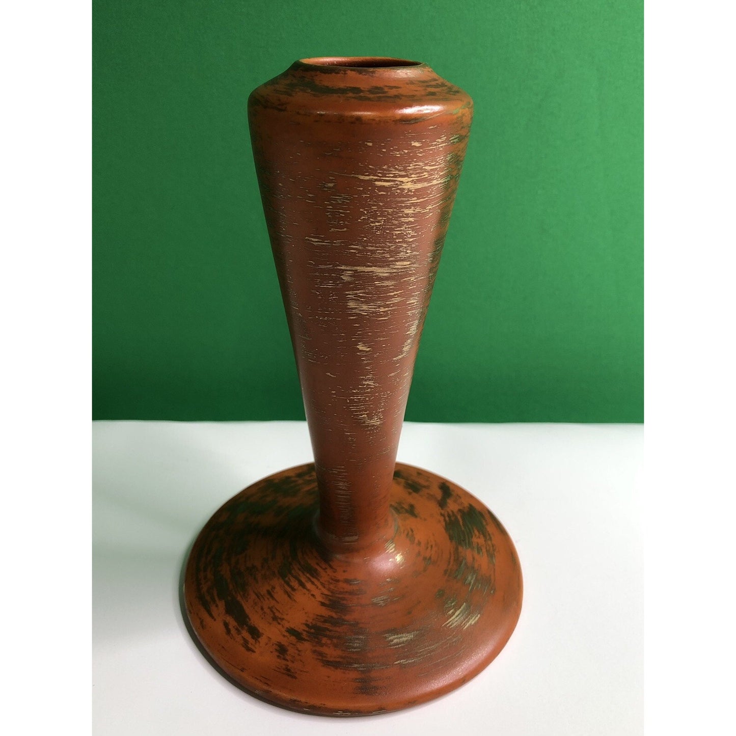 MCM Freeman McFarlin Originals POTTERY VASE Orange Gold El Monte California