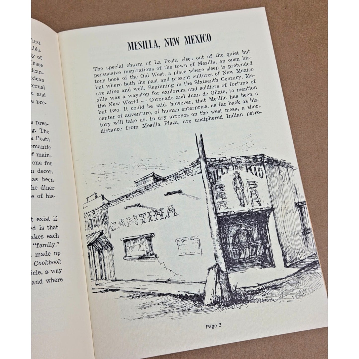 Vintage 1971 1st Edition La Posta Cook Book - Authentic Mesilla NM Recipes