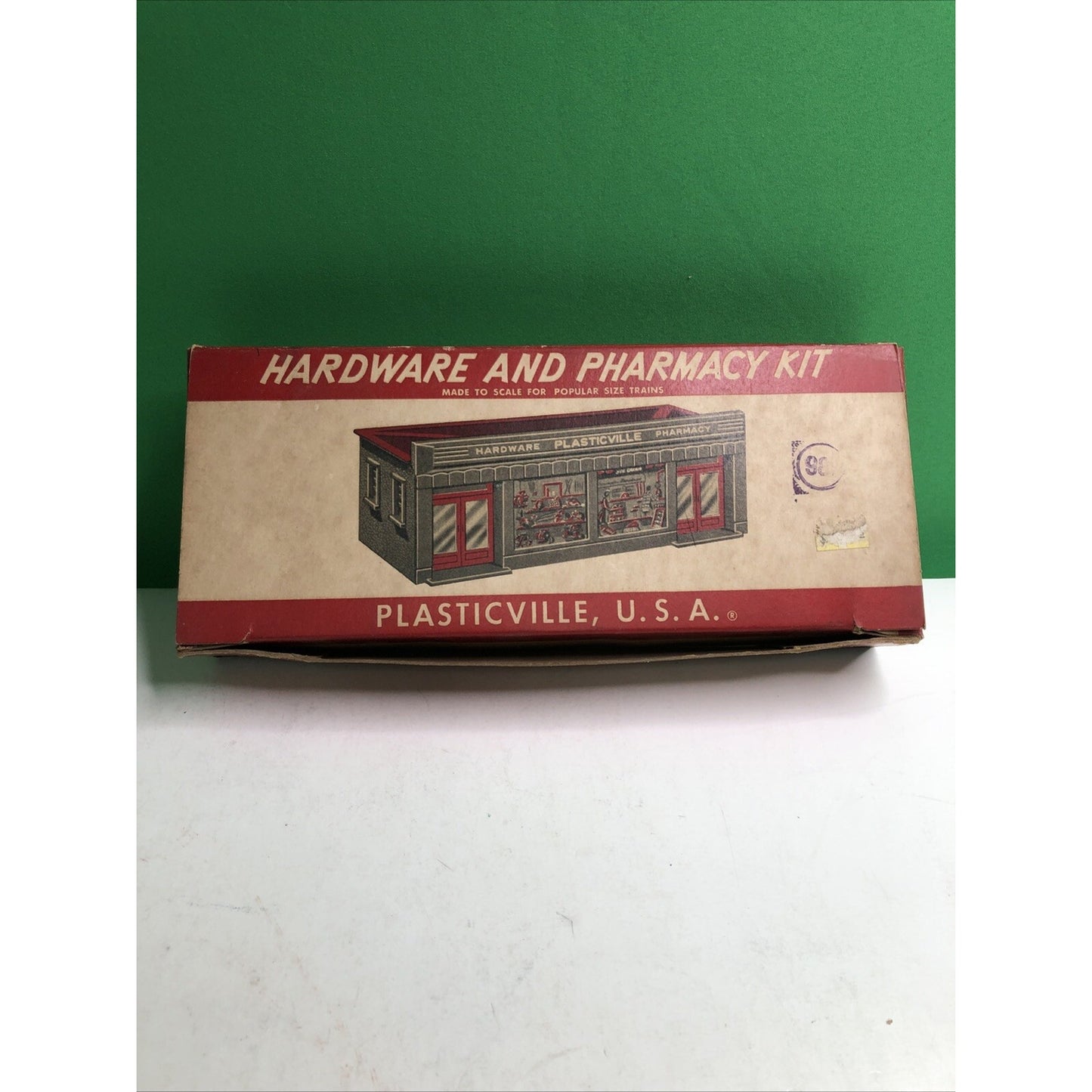PLASTICVILLE O/S GAUGE HARDWARE and PHARMACY STORE DH-2 KIT VINTAGE 1952