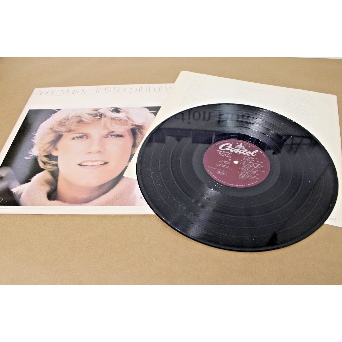 1978 Anne Murray: Let's Keep It That Way LP Country Rock Vinyl Record