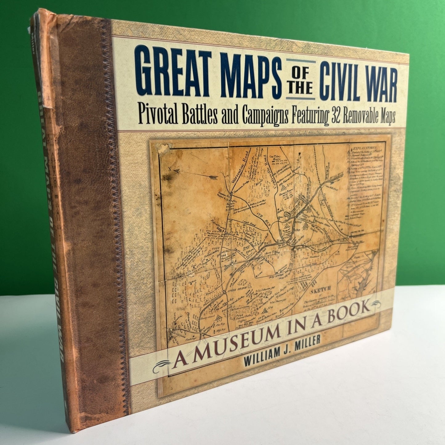 Great Maps Of The Civil War 32 Removable Maps William J. Miller 2004 HC Book